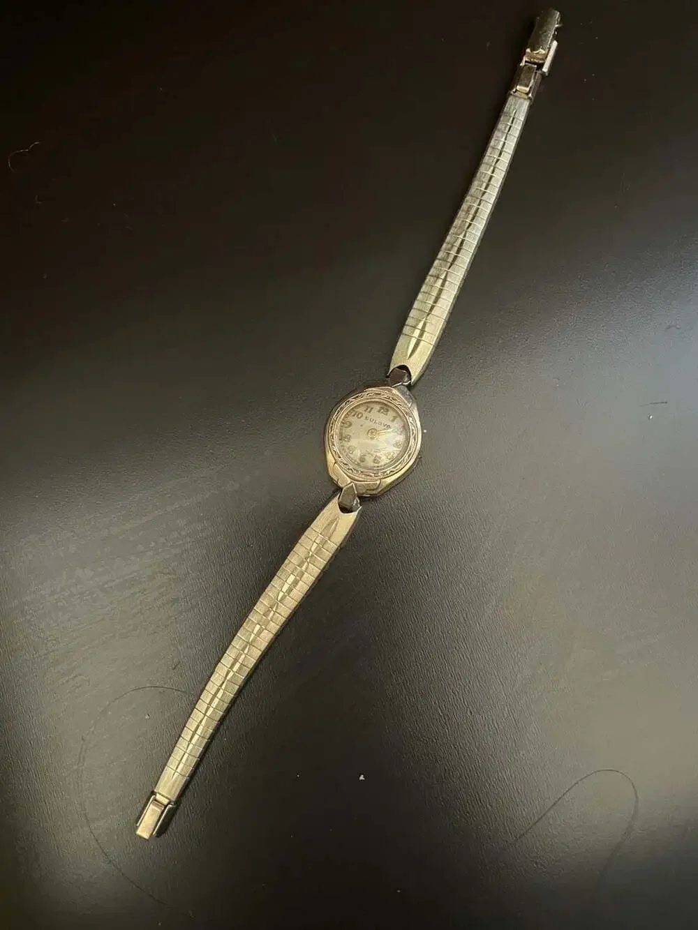 Vintage Bulova Ladies 10K Rolled Gold Plate Cocktail Watch (FOR PARTS)